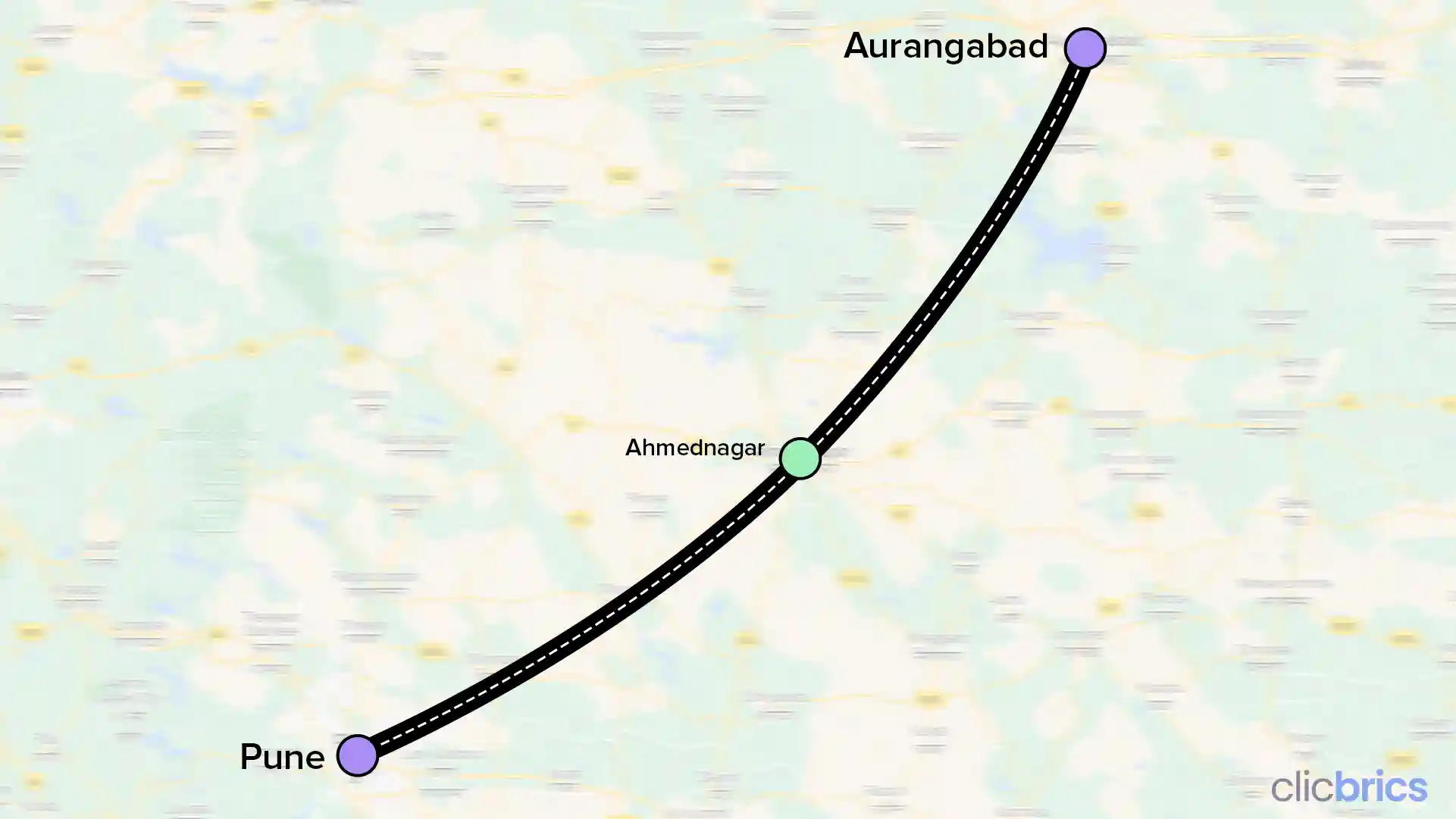 Pune Aurangabad expressway route map